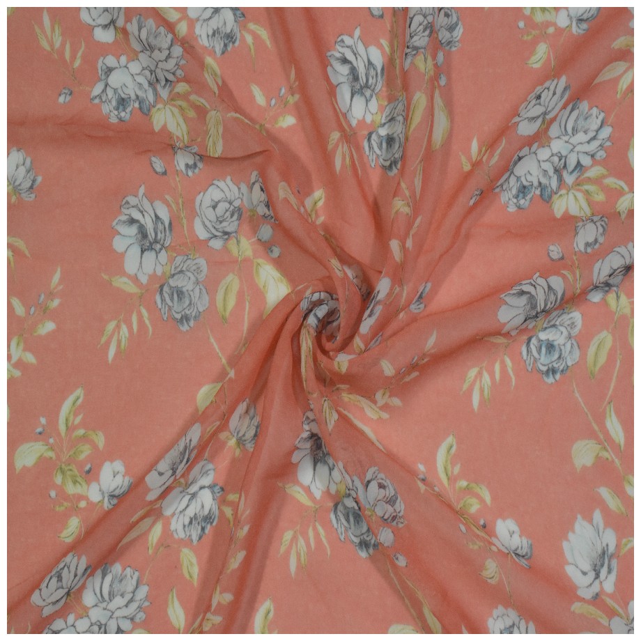 Floral sale georgette fabric